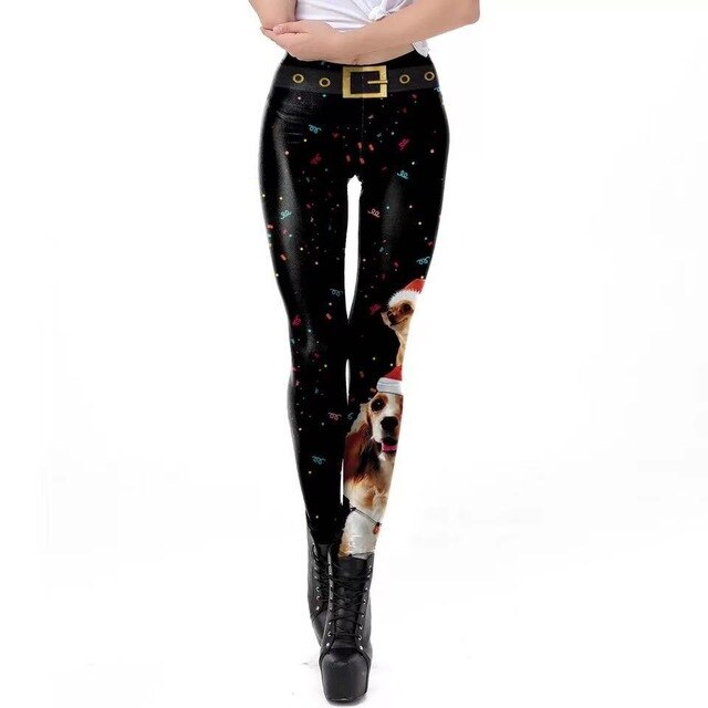 Christmas 3D Digital Print Leggings