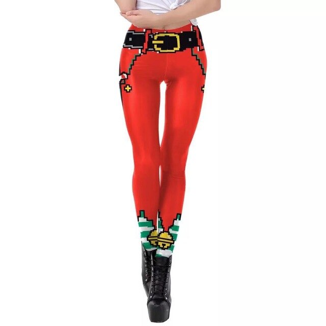 Christmas 3D Digital Print Leggings