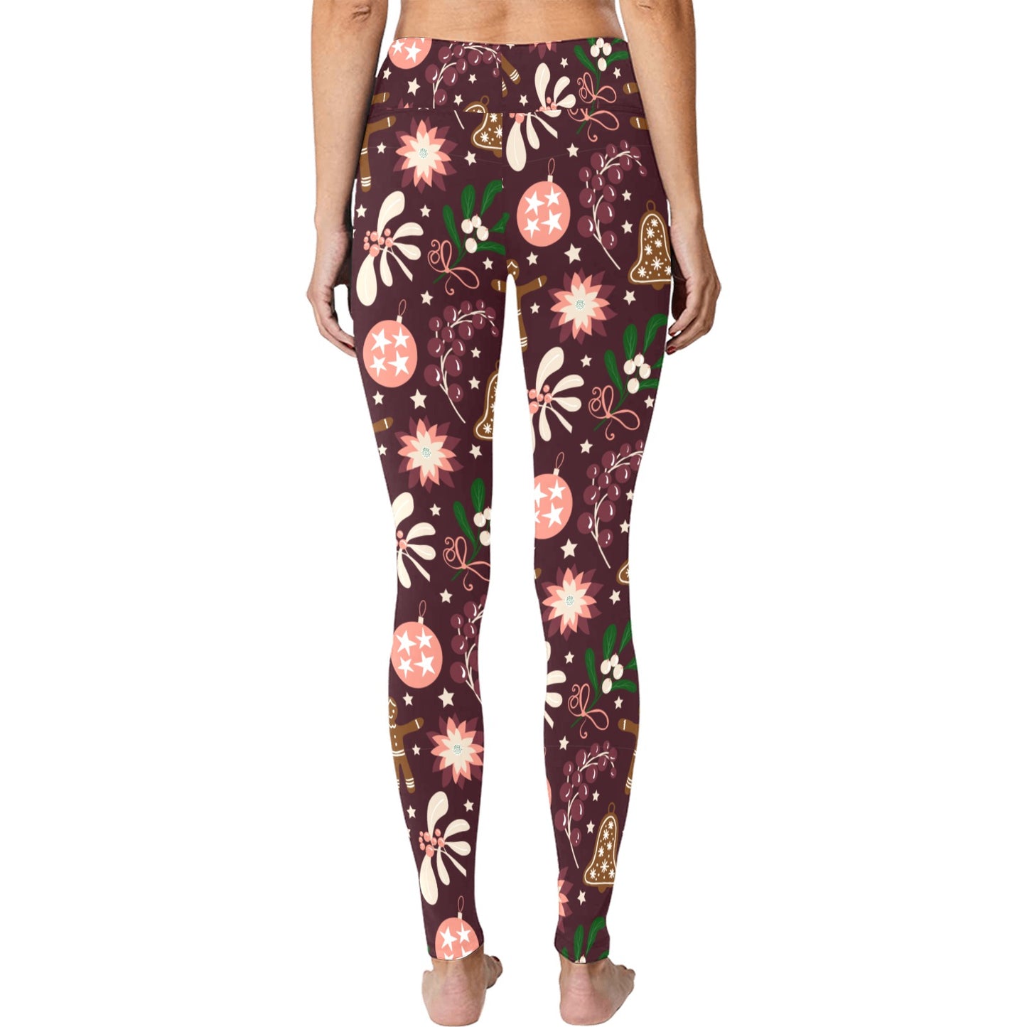Dark Violet Gingerbread Women's Workout Leggings
