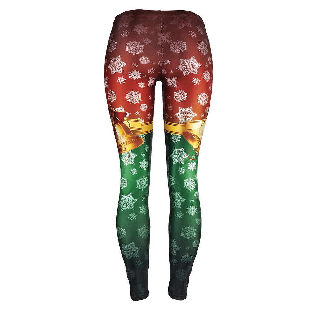 Festive Snowflake Leggings for Women