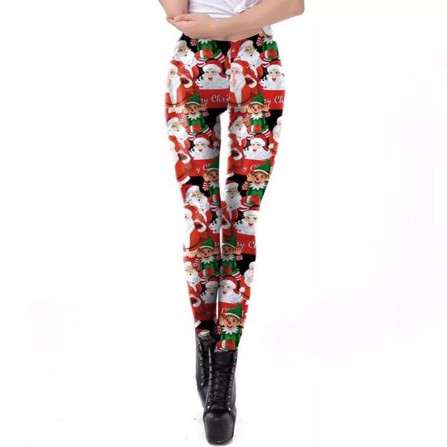Christmas 3D Digital Print Leggings