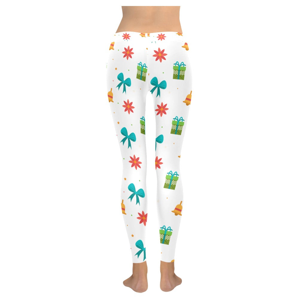 Christmas Presents & Bows Women's All-Over Low Rise Leggings