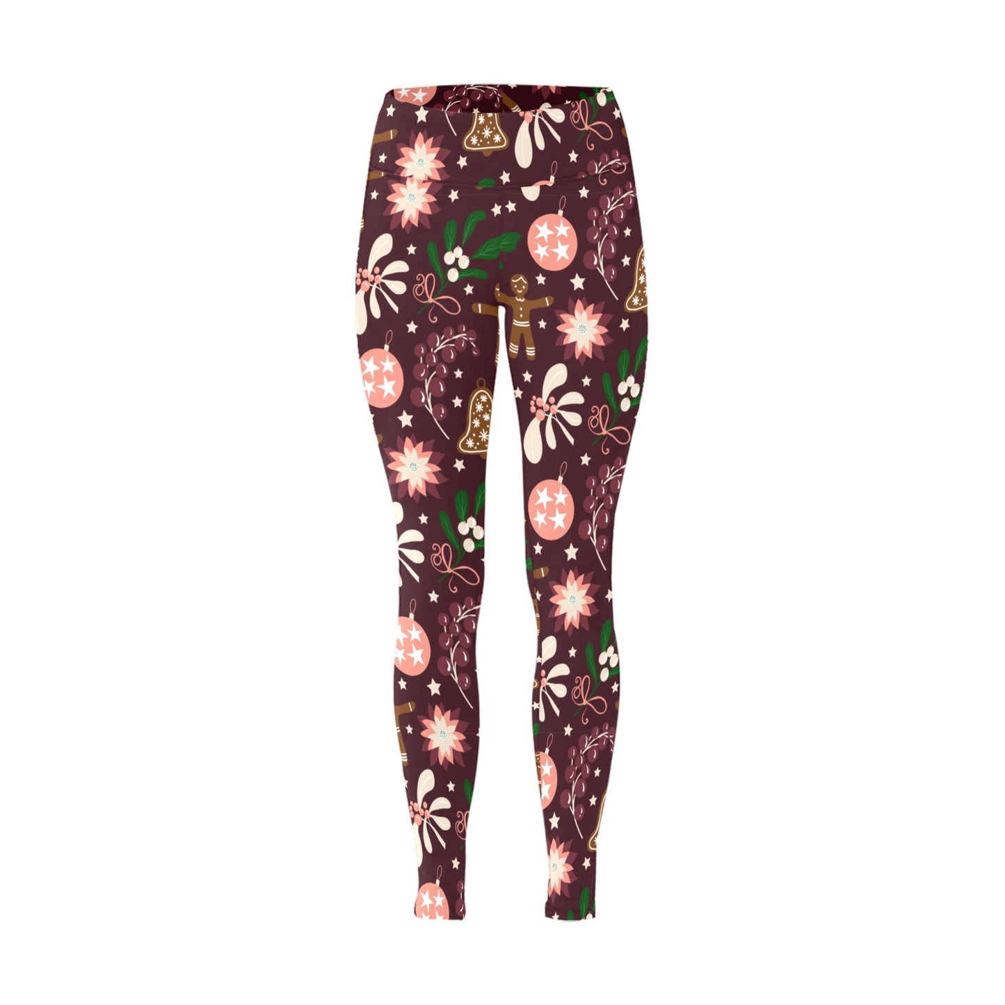 Dark Violet Gingerbread Women's Workout Leggings