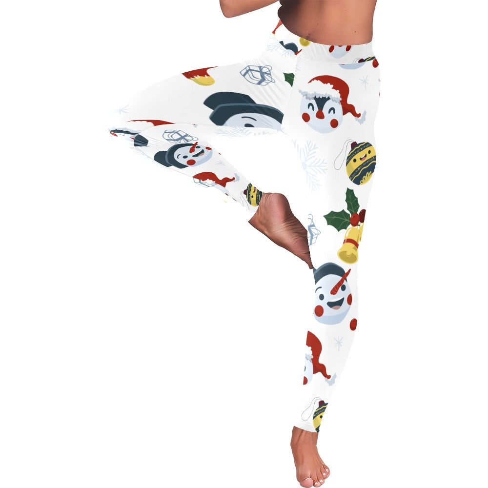 Festive Snowman Christmas Women's All-Over Low Rise Leggings