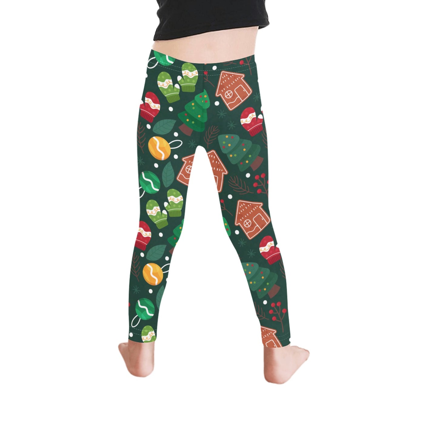 Gingerbread House Christmas All-Over Print Girls Leggings