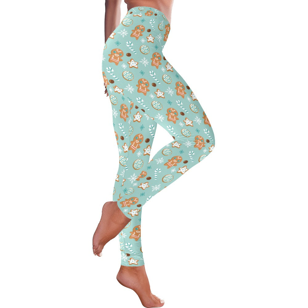 Mini Gingerbread Christmas Women's All-Over Low Rise Leggings