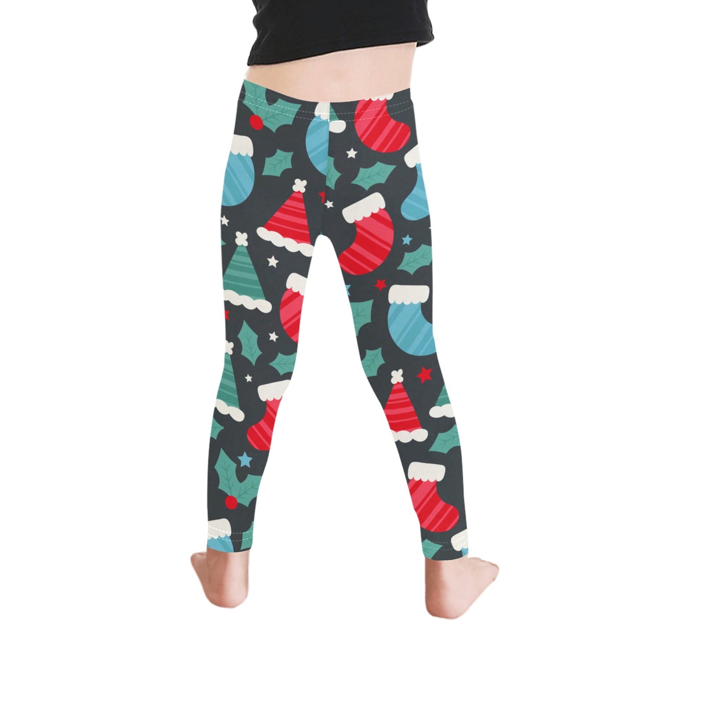 Festive Christmas Themed Leggings for Girls