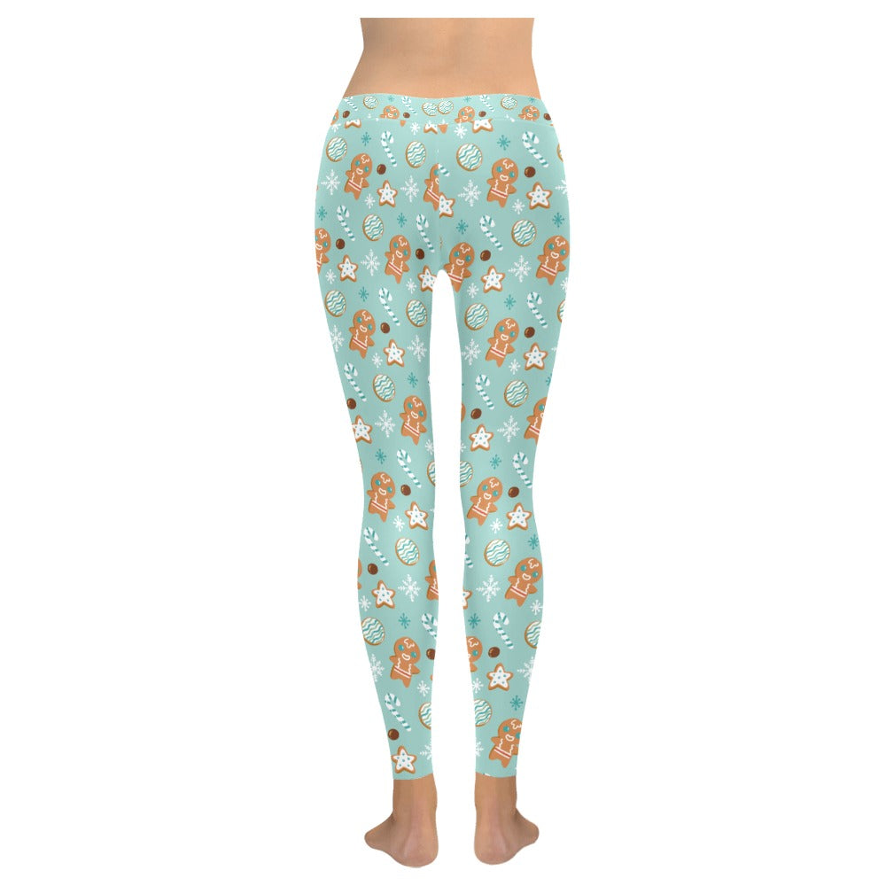 Mini Gingerbread Christmas Women's All-Over Low Rise Leggings