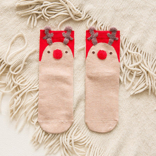 Festive Christmas Socks for Women - Cozy Winter Gift