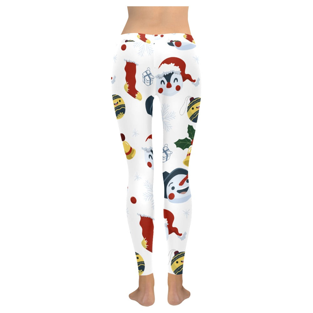 Festive Snowman Christmas Women's All-Over Low Rise Leggings