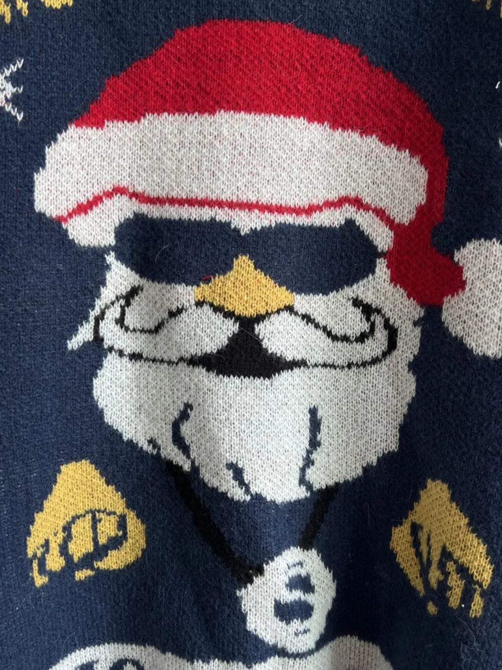 Santa Claus Round Neck Long Sleeve Sweater