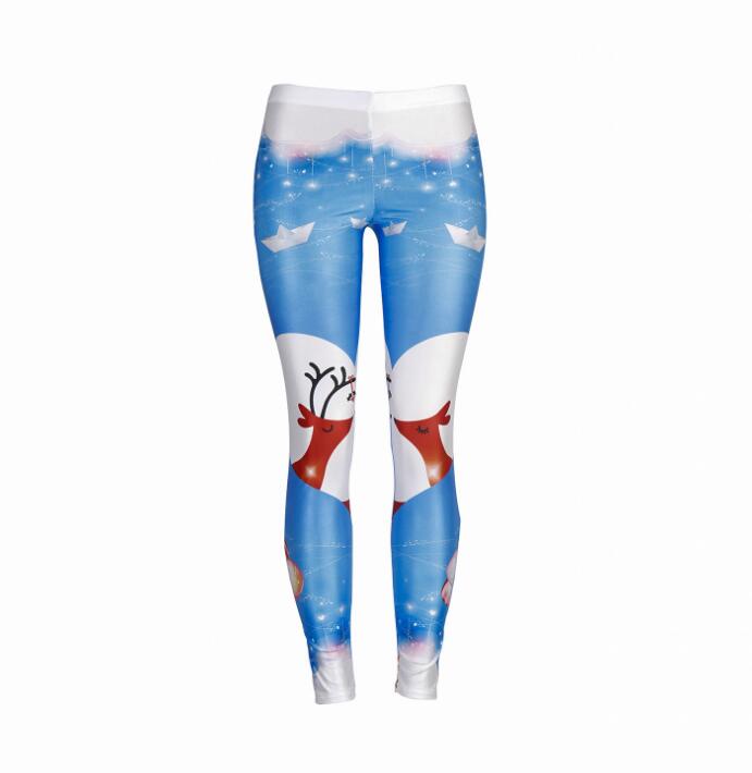 Christmas Elk Leggings for Women - Festive Leggings