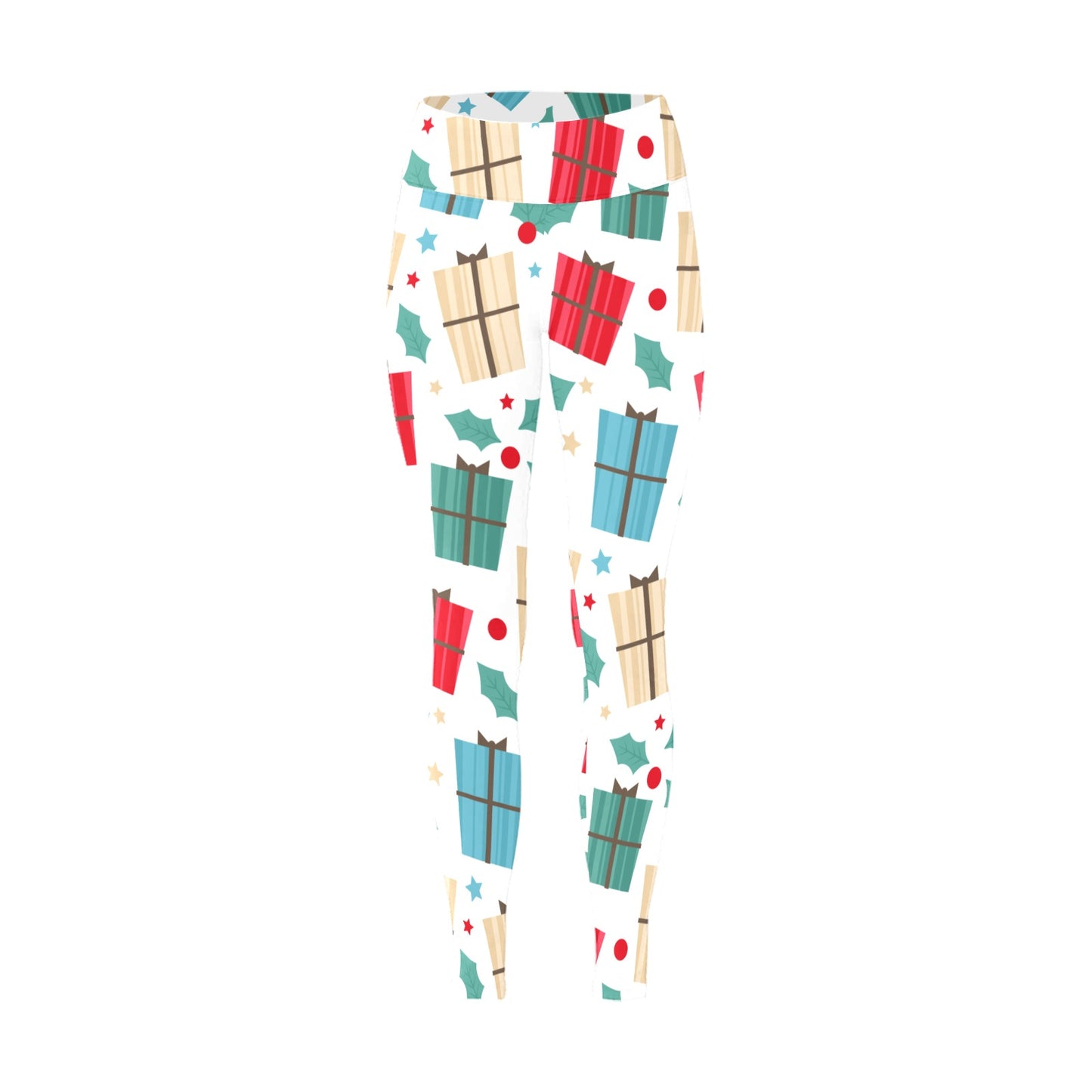 White Presents Christmas Running Women's Workout Leggings