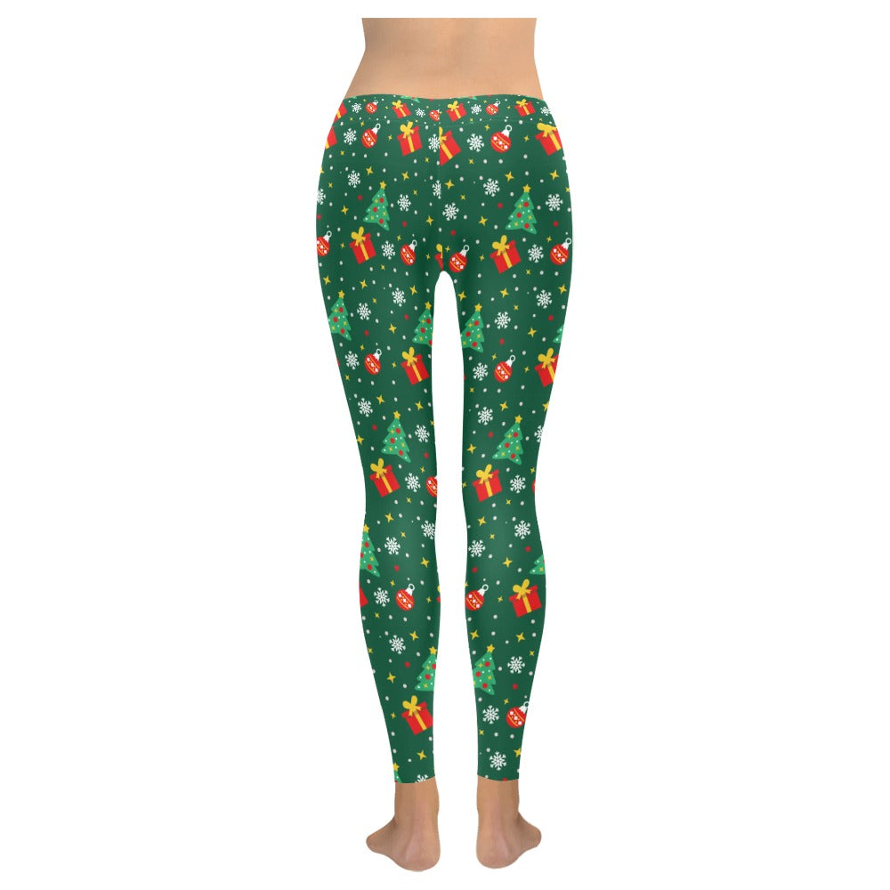 Christmas Tree & Present Women's All-Over Low Rise Leggings