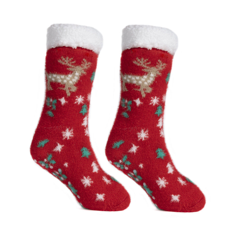 Cozy Christmas Floor Socks - Plush & Anti-Slip