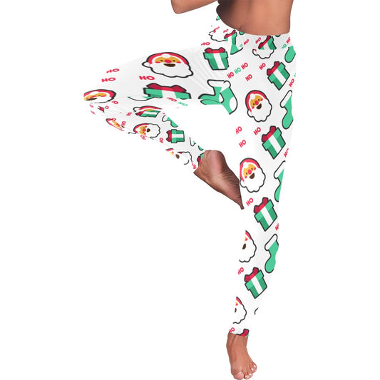 Ho Ho Ho Santa Christmas Women's All-Over Low Rise Leggings