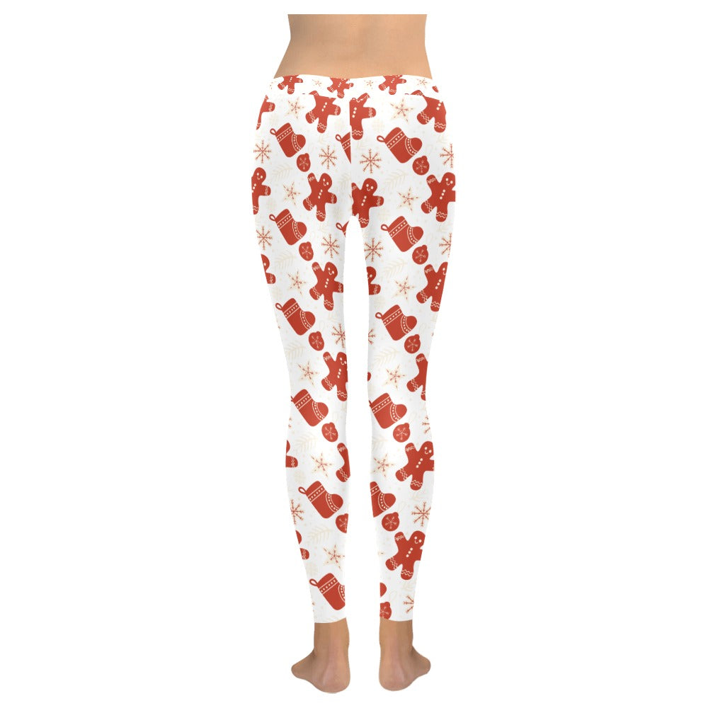 Gingerbread Christmas Women's All-Over Low Rise Leggings