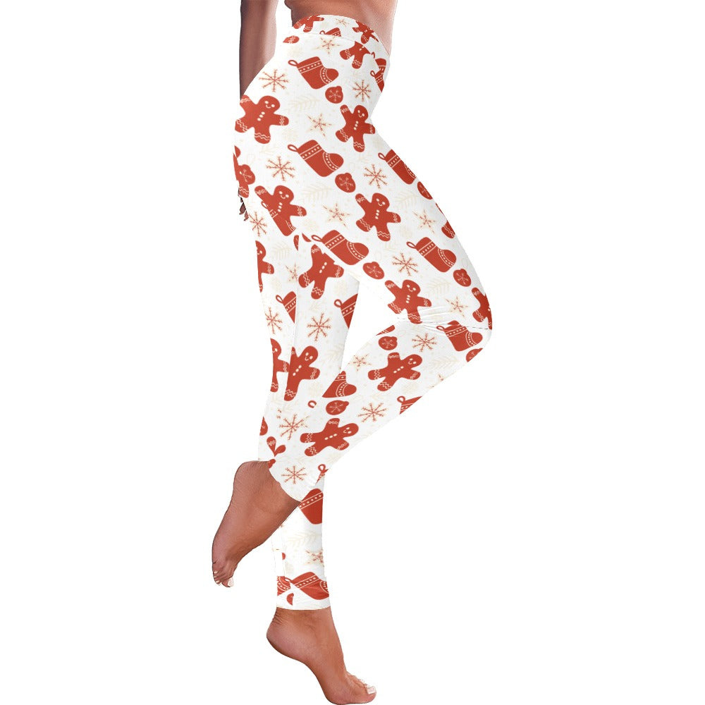 Gingerbread Christmas Women's All-Over Low Rise Leggings