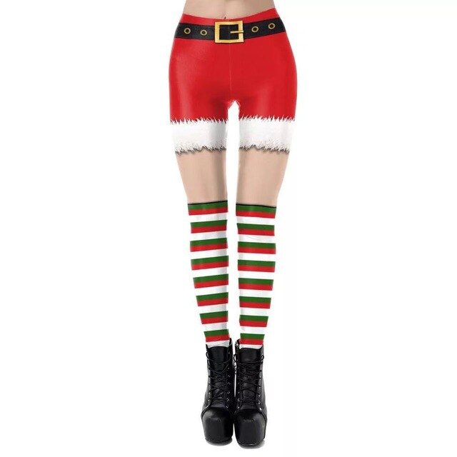 Christmas 3D Digital Print Leggings