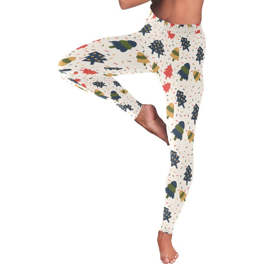 Christmas Trees All-Over Low Rise Leggings for Women