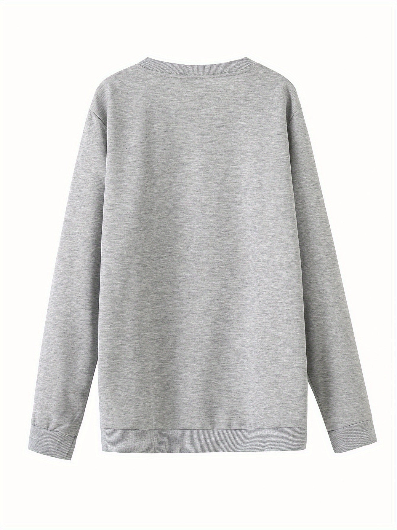 Men's Christmas Sweatshirt - Casual Street Style, Round Neck
