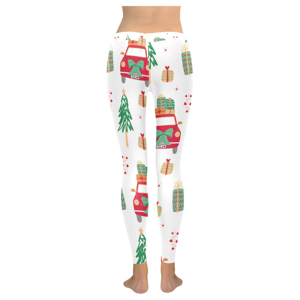 Christmas Car Women's All-Over Low Rise Leggings