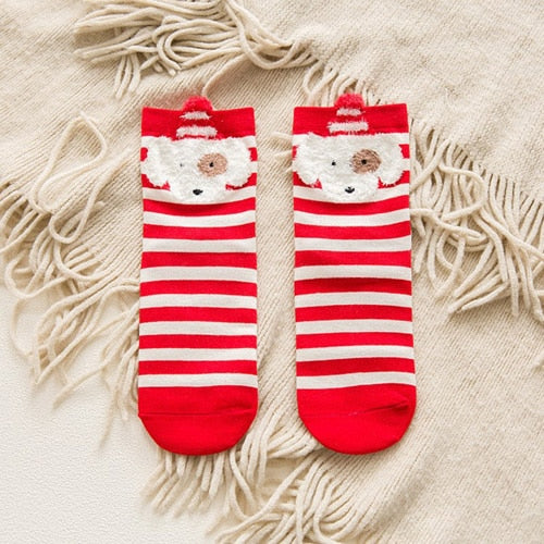 Festive Christmas Socks for Women - Cozy Winter Gift