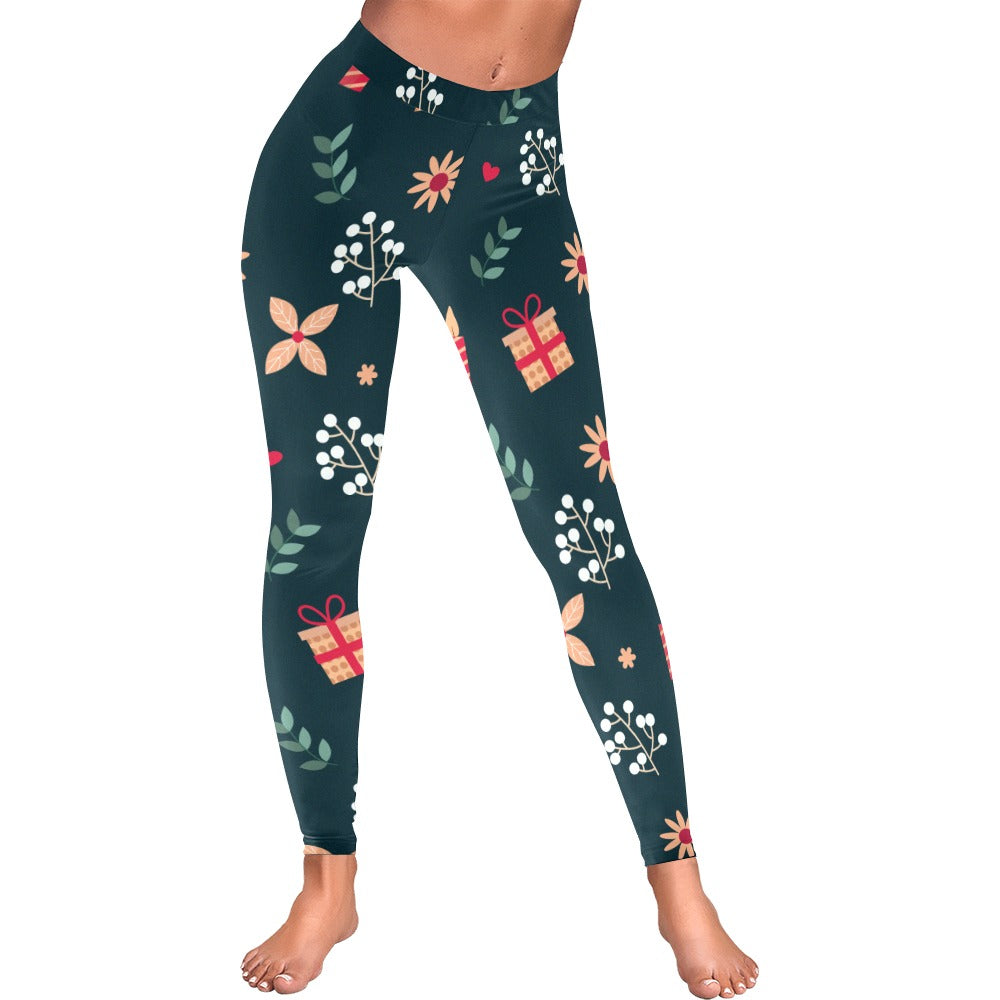 Festive Christmas Women's All-Over Low Rise Leggings