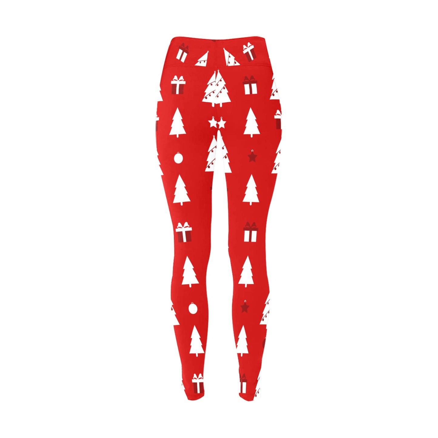 Red Christmas Tree Women's Workout Leggings