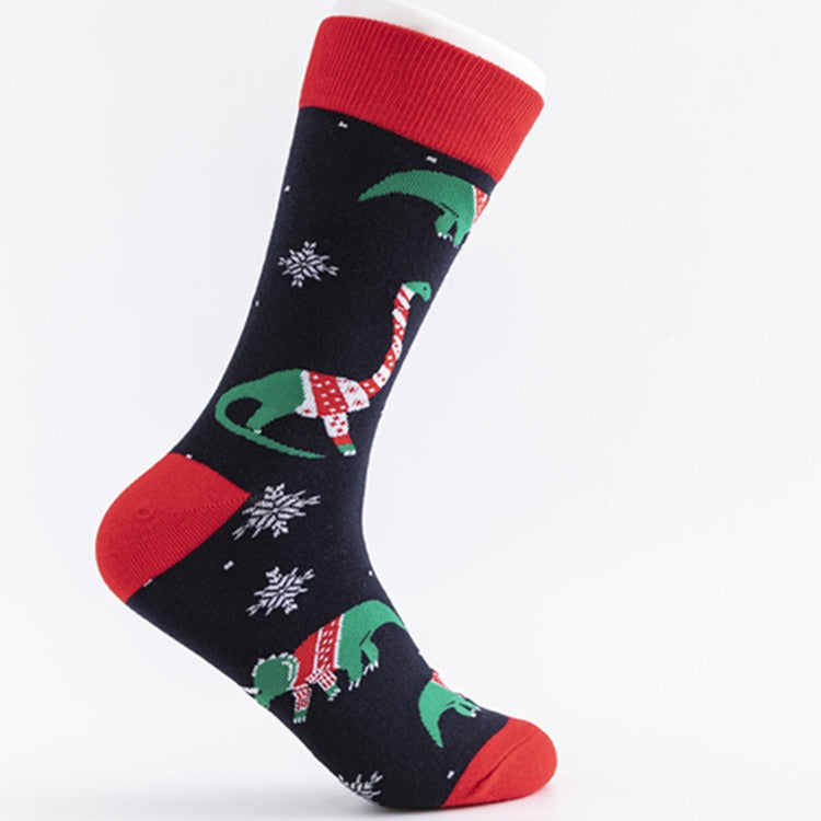 Colorful Christmas Cotton Socks for Men