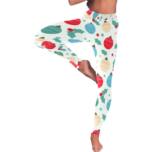 Festive Christmas All-Over Low Rise Leggings for Women