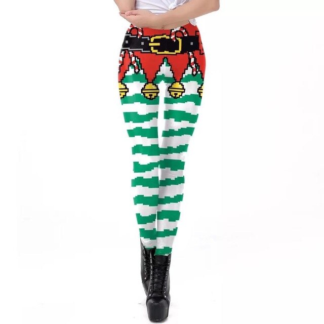 Christmas 3D Digital Print Leggings