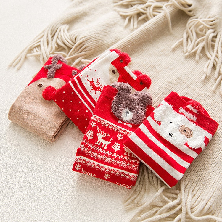 Festive Christmas Socks for Women - Cozy Winter Gift