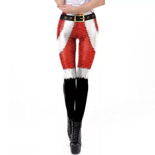 Christmas 3D Digital Print Leggings