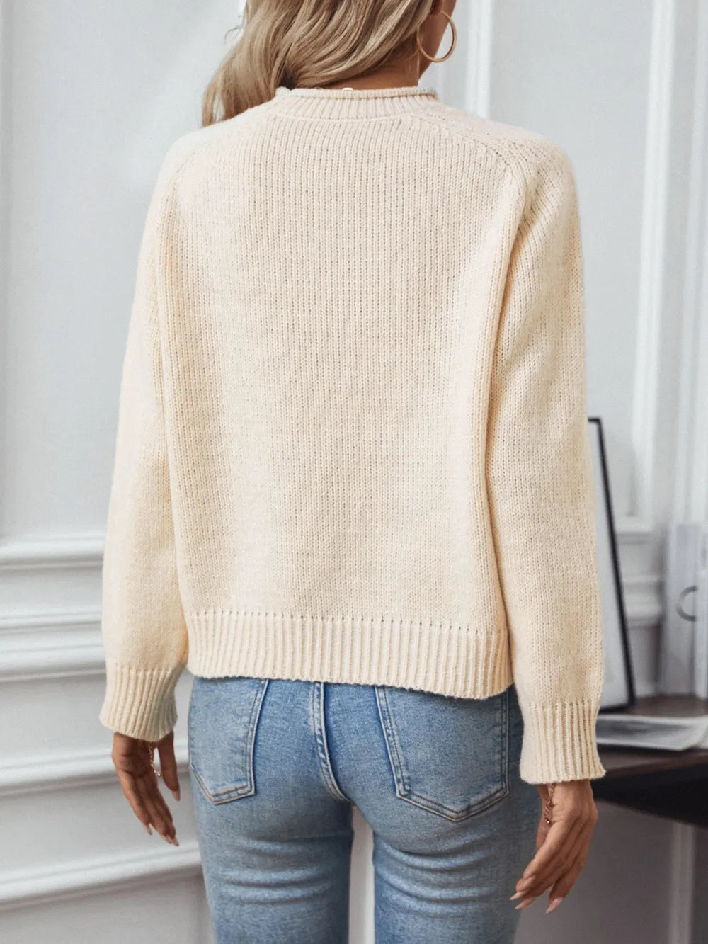 Festive Christmas Tree Raglan Sleeve Sweater