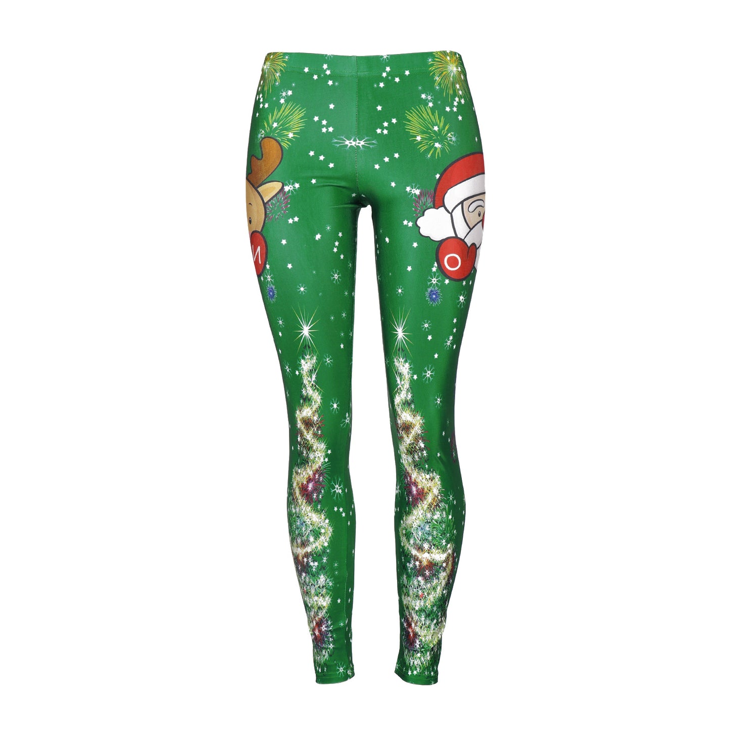 Santa Claus Elk Leggings for Women