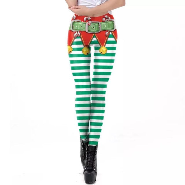 Christmas 3D Digital Print Leggings