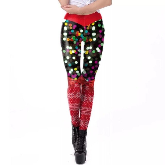 Christmas 3D Digital Print Leggings