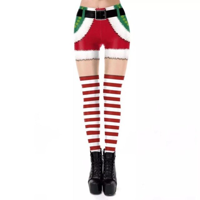 Christmas 3D Digital Print Leggings