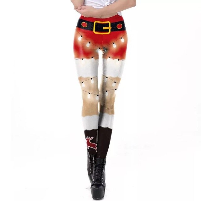 Christmas 3D Digital Print Leggings