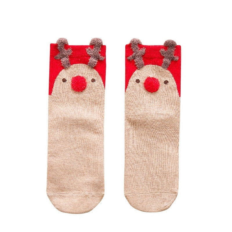 Festive Christmas Socks for Women - Cozy Winter Gift