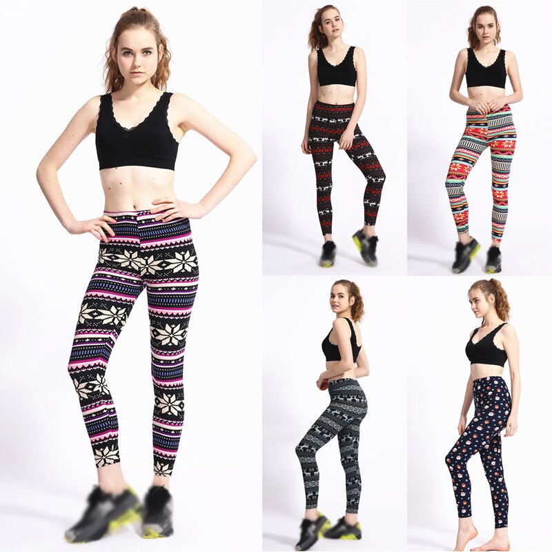 Festive Women’s Christmas 3D Print Leggings