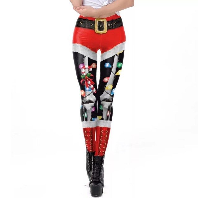 Christmas 3D Digital Print Leggings