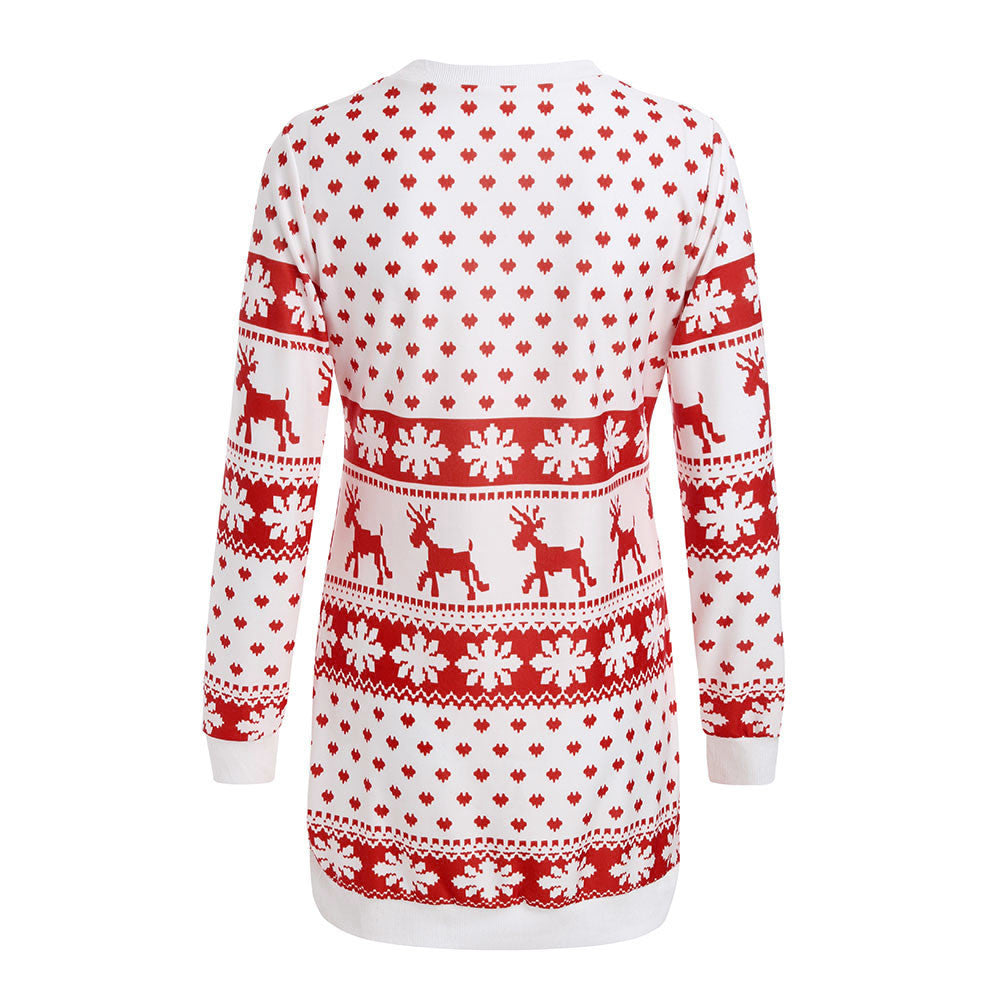 Festive Christmas-Themed Women’s Jumper Sweater