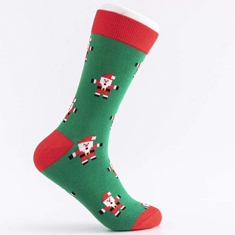 Colorful Christmas Cotton Socks for Men