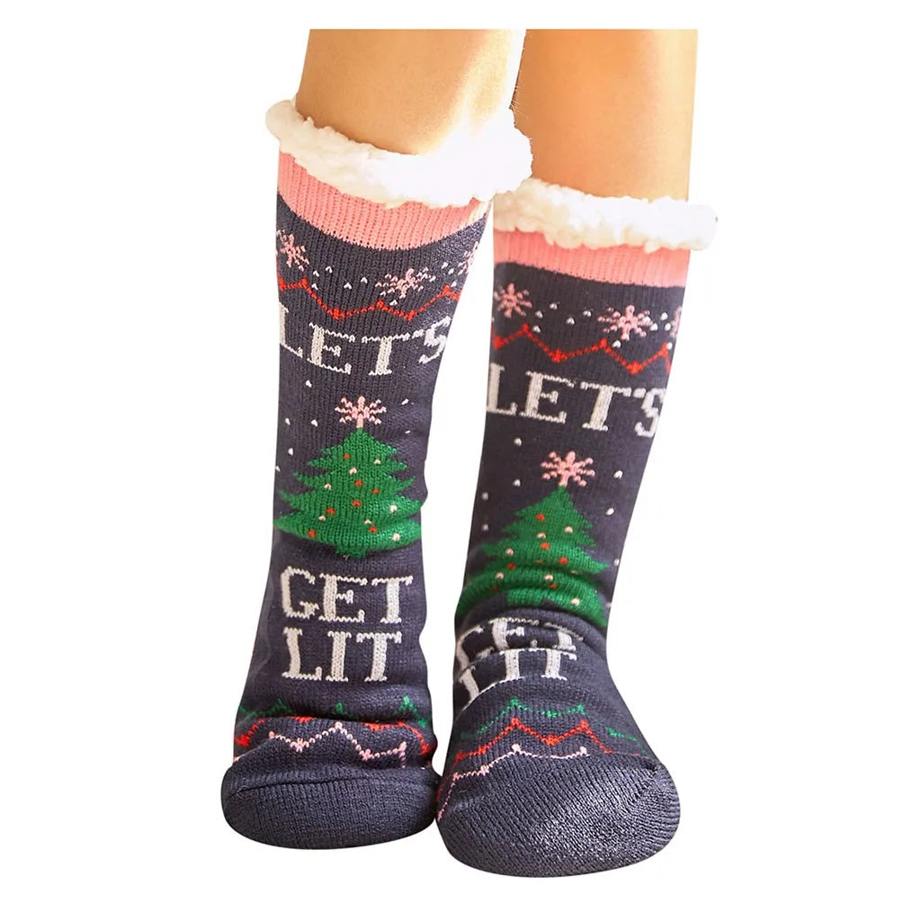 Festive Women's Christmas Socks - Fun Holiday Gift
