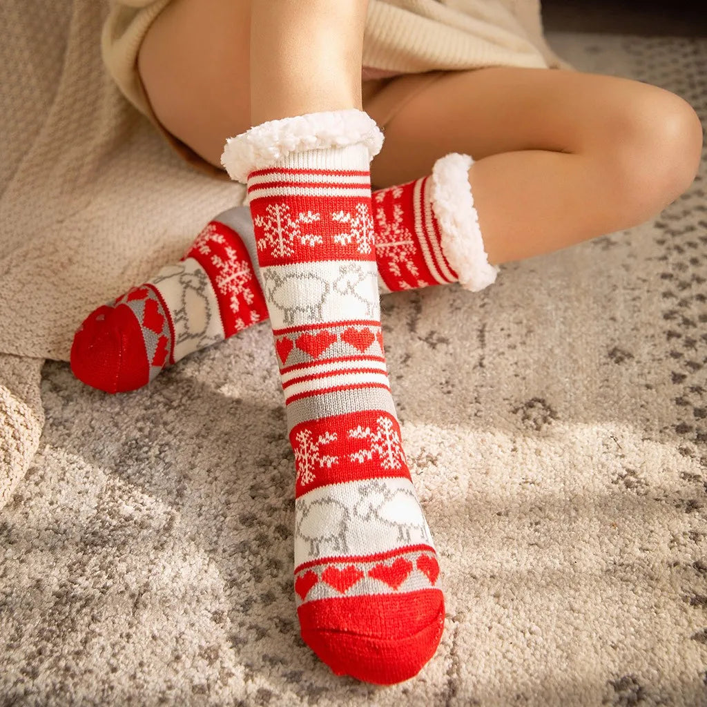 Festive Women's Christmas Socks - Fun Holiday Gift