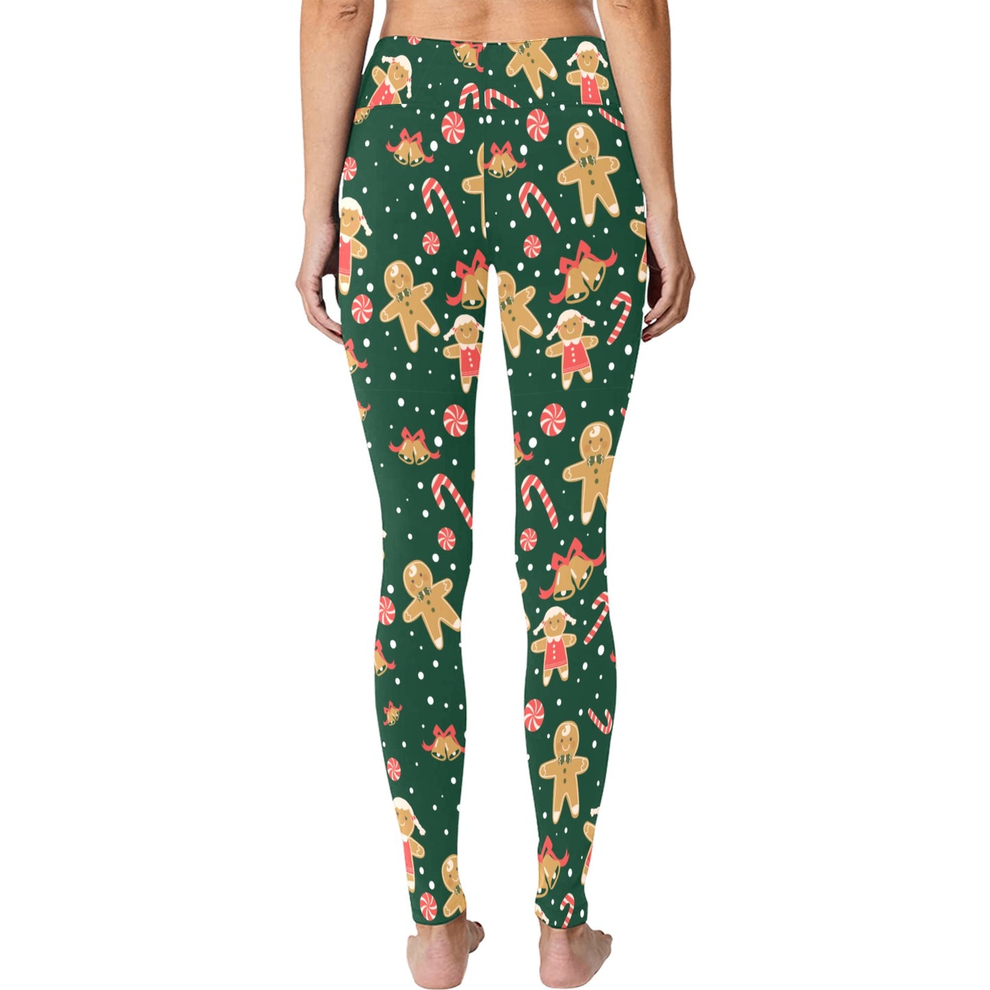 Green Gingerbread Women's Workout Leggings