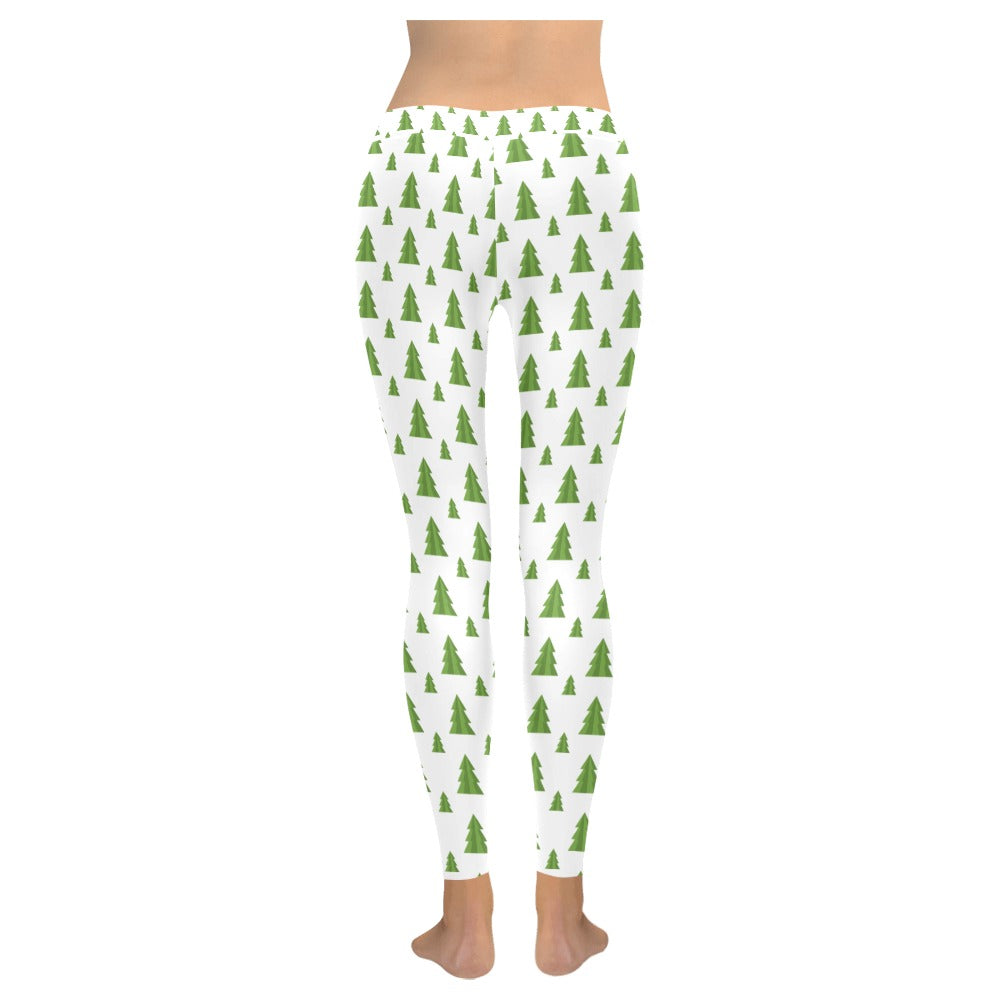 Playful Christmas Trees Women's All-Over Low Rise Leggings