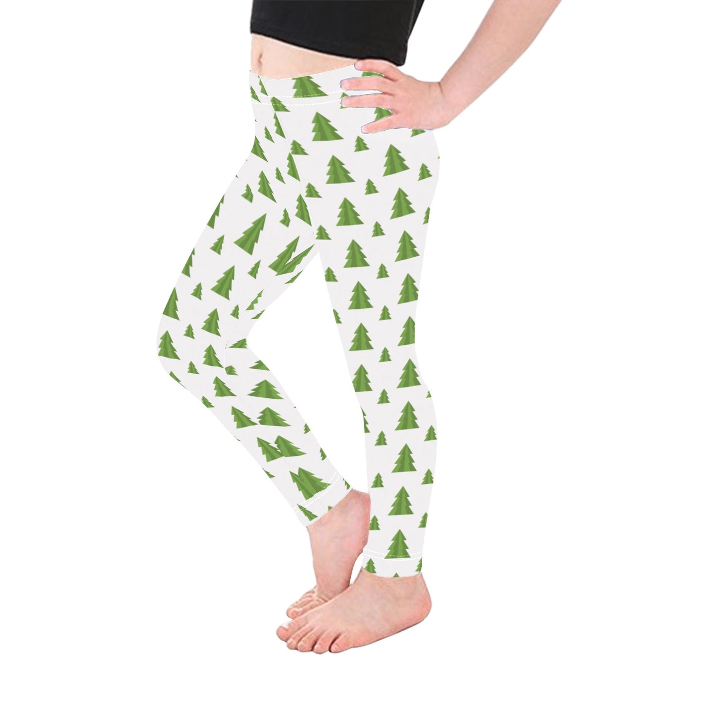 Christmas Tree All-Over Print Leggings for Girls